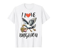Me Encanta Brighton Seaside Funny Seagull Camiseta