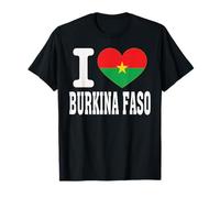 Me Encanta Burkina Faso Heart Souvenir Lovers Pride Travel Camiseta