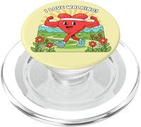 Me Encanta Caminar con un corazón Saludable PopSockets PopGrip para MagSafe