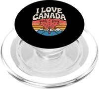 Me Encanta Canadá: Maple Leaf Mountain Sunset PopSockets PopGrip para MagSafe