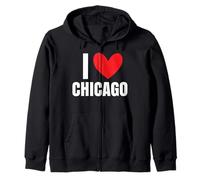 Me Encanta Chicago Illinois Deep Dish River Windy City 312 773 Sudadera con Capucha