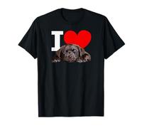 Me Encanta Chocolate Lab Dog Puppy Labrador Retriever, Amante de los Perros Camiseta