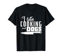 Me Encanta cocinar y los Perros Camiseta