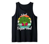 Me Encanta Comer Comida A Base De Plantas Camiseta sin Mangas