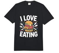 Me Encanta Comer Hamburguesa Comida Divertida Humor Comfort Colors Adult Heavyweight T-Shirt