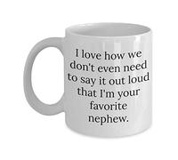 Me Encanta Cómo Ni Siquiera Necesitamos Decirlo En Voz Alta: Soy Tu Sobrino Favorito. Tazas Cerámica Taza De Café Con Asa Taza 330Ml Para Café Cacao Té