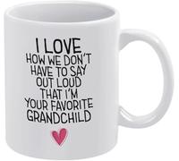 Me encanta cómo no tenemos que decir en voz alta que soy tu taza de café favorita. Taza de café novedosa, taza de té de cerámica con impresión de doble cara para mamá, papá, amigo, esposa, esposo, 11