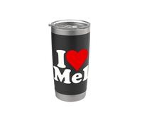 ME ENCANTA CORAZÓN MEL MELVIN MELANIE MELINDA MELISSA MELODY Vaso térmico de acero inoxidable de doble pared