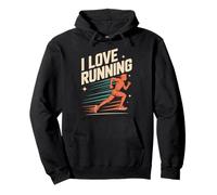Me encanta correr entusiasta Jogger Fitness Motivación Sudadera con Capucha