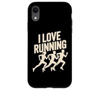 Me encanta correr Entusiasta Jogging Diversión Inspiración Carcasa para iPhone XR