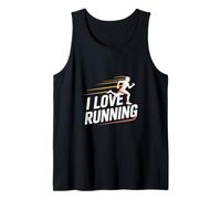 Me encanta correr espíritu corredor apasionado Camiseta sin Mangas
