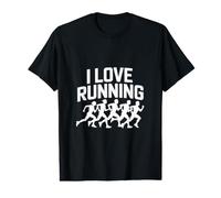 Me Encanta Correr Los entusiastas del maratón corren Camiseta gráfica económica