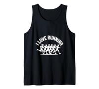 Me encanta correr, trotar, maratón, entusiasmo Camiseta sin Mangas