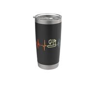 Me encanta coser Vaso térmico de acero inoxidable de doble pared