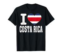 Me Encanta Costa Rica Heart Souvenir Lovers Pride Travel Camiseta