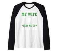 Me Encanta Cuando mi Esposa me Deja IR al Golf Camiseta Manga Raglan