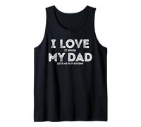 Me encanta cuando mi papá me deja jugar a las carreras Funny Races Camiseta sin Mangas