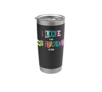 Me encanta cuando mis estudiantes dejan de hablar divertido maestro de escuela Vaso térmico de acero inoxidable de doble pared