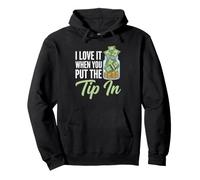 Me Encanta Cuando pones la propina - Bartending Fun Bartender Sudadera con Capucha