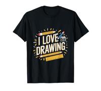 Me encanta dibujar lápiz Sketch entusiasta Camiseta