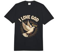 Me Encanta Dios Dove Angel Halo Light Comfort Colors Adult Heavyweight T-Shirt
