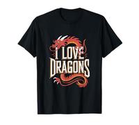 Me encanta Dragons Fantasy Creature Camiseta