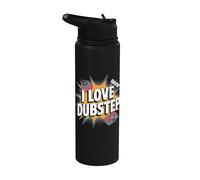 Me encanta Dubstep - Dubstep Music Stainless Steel Insulated Water Bottle