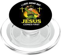Me Encanta el Anime Pero Jesús es lo Primero - Christian Japan Sword PopSockets PopGrip para MagSafe