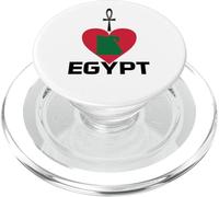 Me Encanta el Ankh, el Mapa de Egipto y la Clave Ankh Clave de Vida PopSockets PopGrip para MagSafe