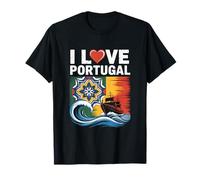 Me encanta el arte de azulejos marítimos de Portugal Camiseta