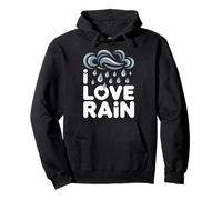 Me Encanta el Arte de Rain Cloud Raindrop Sudadera con Capucha