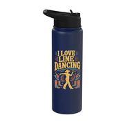 Me encanta el baile en línea al estilo country Stainless Steel Insulated Water Bottle