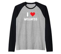 Me Encanta el Bienestar - Terapia Cuidado Personal Mindfulness Camiseta Manga Raglan