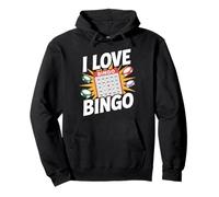 Me encanta el bingo Entusiasta Pasión Diversión Sudadera con Capucha