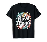 Me Encanta el Bingo Fun Numbers Entusiasta Camiseta