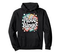 Me Encanta el Bingo Fun Numbers Entusiasta Sudadera con Capucha