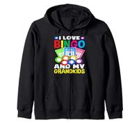 Me encanta el bingo y el jugador de bingo de mis nietos Sudadera con Capucha