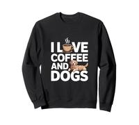 Me encanta el café y los perros Conexión apasionada Sudadera