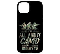 Me Encanta el Camuflaje y los Reality Shows, el Divertido Humor Estadounidense Carcasa para iPhone 15 Plus