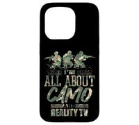 Me Encanta el Camuflaje y los Reality Shows, el Divertido Humor Estadounidense Carcasa para iPhone 15 Pro