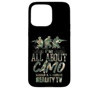 Me Encanta el Camuflaje y los Reality Shows, el Divertido Humor Estadounidense Carcasa para iPhone 15 Pro MAX
