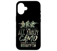 Me Encanta el Camuflaje y los Reality Shows, el Divertido Humor Estadounidense Carcasa para iPhone 16