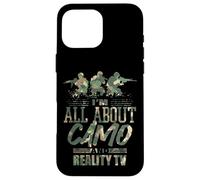 Me Encanta el Camuflaje y los Reality Shows, el Divertido Humor Estadounidense Carcasa para iPhone 16 Pro MAX