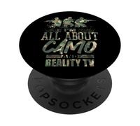 Me Encanta el Camuflaje y los Reality Shows, el Divertido Humor Estadounidense PopSockets PopGrip Adhesivo