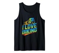 Me Encanta el Ciclismo Ciclista Motivación Estilo de Vida Camiseta sin Mangas
