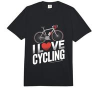 Me Encanta el Ciclismo Entusiasta Heartbeat Ride Comfort Colors Adult Heavyweight T-Shirt