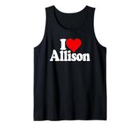 ME Encanta EL CORAZÓN con EL Nombre DE Allison Allie EN UNA Camiseta Camiseta sin Mangas