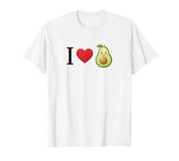 Me Encanta el corazón de Aguacate, Lindo Personaje, Divertido Estilo de Salud Camiseta
