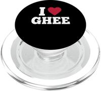 Me Encanta el corazón ghee, Mantequilla clarificada, Comida India, Cocina PopSockets PopGrip para MagSafe