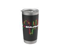 Me encanta el cuero cabelludo - Crypto Scalper Trading G utures Trader Vaso térmico de acero inoxidable de doble pared